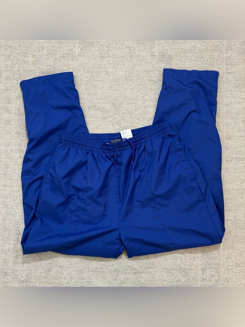 Vintage 90s New Balance Lined Blue Windbreaker Track Pants Men’s Size XL 34x31